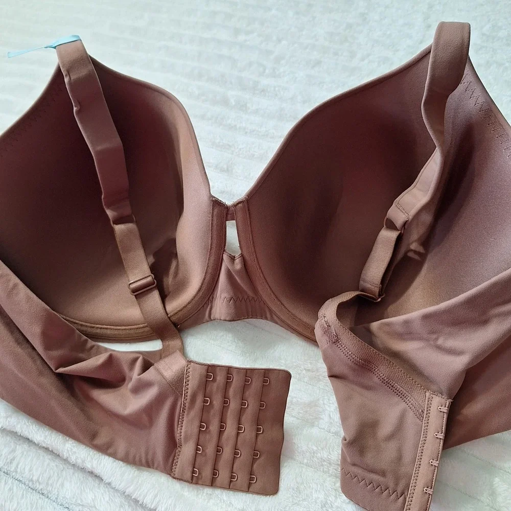 Ambrielle Super Soft Underwire Tshirt Bra Womens 46DD Nutmeg Spice Full Coverage